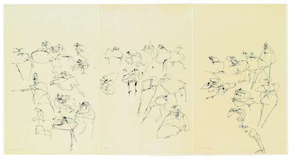 Imagen de la obra Tríptico de dibujos (1962)